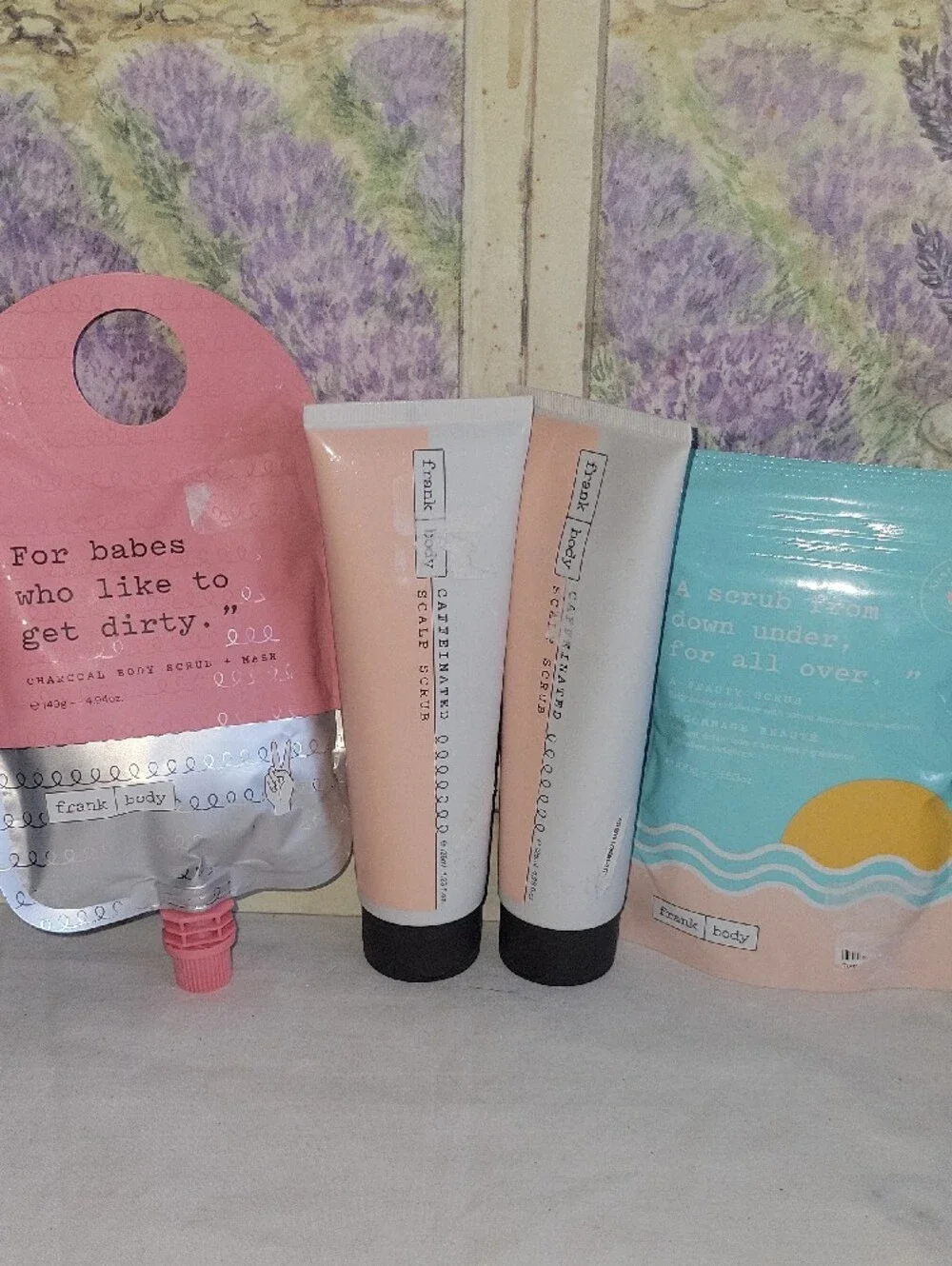 Frank Body Bundle | Scalp Scrubs, Charcoal & Body Scrub Kit New